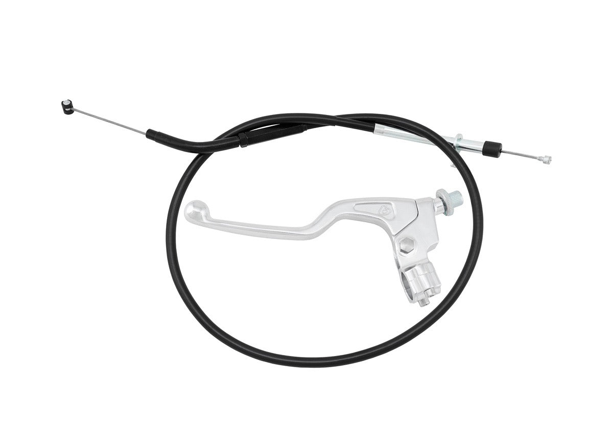 TB Parts Silver Clutch Lever w/Extended Cable - CRF125 2019+